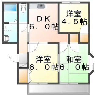 モア プレンティC【0202号室】の間取り