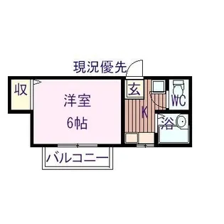ワンズマンション【0111号室】の間取り