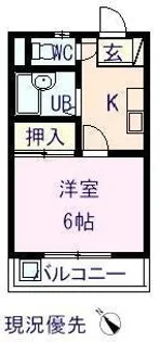 ルガノスチューデントホームB【0114号室】の間取り