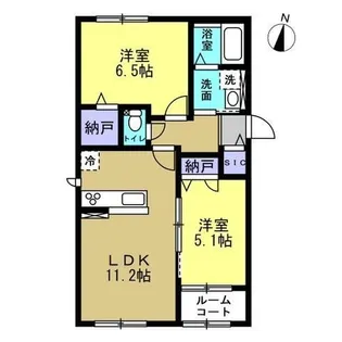 アリビオ【0101号室】の間取り