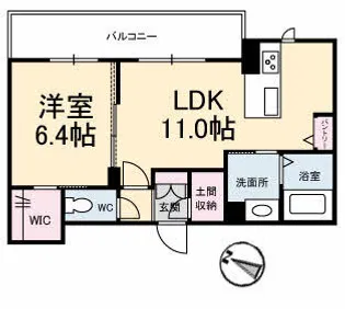 URBAN CREST【0102号室】の間取り