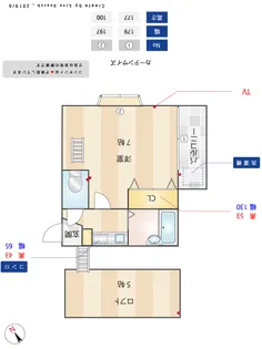 トレリス福大【202号室】の間取り