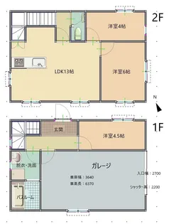 栃木県宇都宮市今泉5丁目38-4【一戸建】の間取り