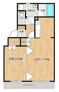 ドリームタウン三和B棟【310号室】の間取り