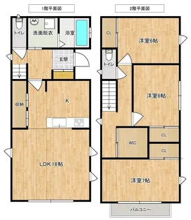 栃木県宇都宮市御幸本町4871-38【一戸建】の間取り