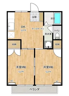 タカセハイツ【208号室】の間取り