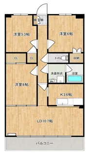 フローラ大塚壱番館【605号室】の間取り