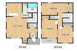 栃木県宇都宮市鶴田町2471-1【一戸建】の間取り