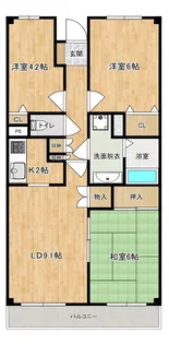ロイヤルレザン【505号室】の間取り