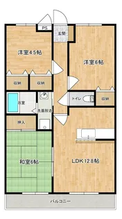 サンツヤマモトC【303号室】の間取り