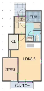 プレシャスガーデン【1階】の間取り