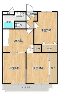 Y&Mサンライズマンション【202号室】の間取り