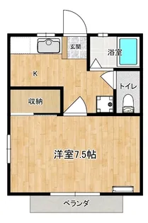 コーポアイ【201号室】の間取り