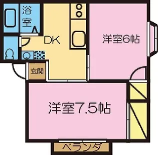 ミカドヒルズB【101号室】の間取り