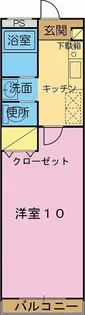SKマンション【2E号室】の間取り