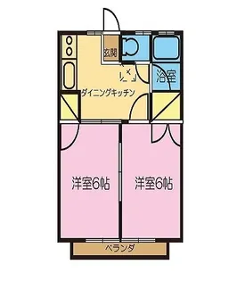 ヨコザワヒルズ【A-101号室】の間取り