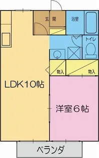 ヴィラージュハイム【203号室】の間取り