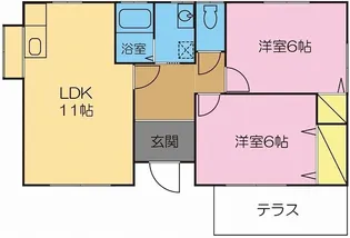群馬県伊勢崎市馬見塚町2335-4【一戸建】の間取り