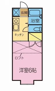 ハイツ富塚10【205号室】の間取り