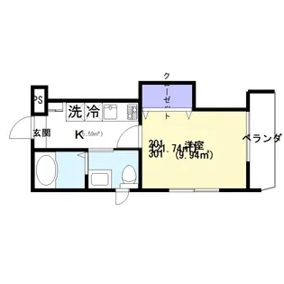 ジュリーハウス【301号室】の間取り