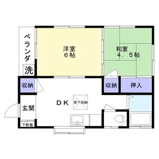 寺田荘【201号室】の間取り