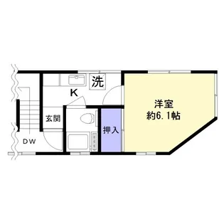 メトロポール山中【201号室】の間取り
