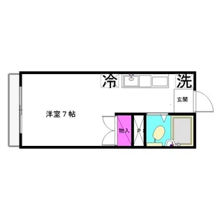 エステートピアマエカミ【203号室】の間取り