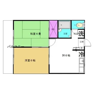 エステートピアヤハギ【207号室】の間取り
