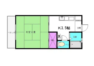 メゾン本多№3【202号室】の間取り