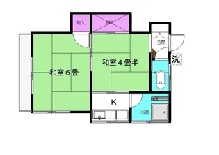 西山荘【201号室】の間取り