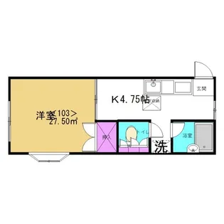 グリーンハウス【103号室】の間取り