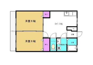 ヒルズ・ビビエンタ【202号室】の間取り