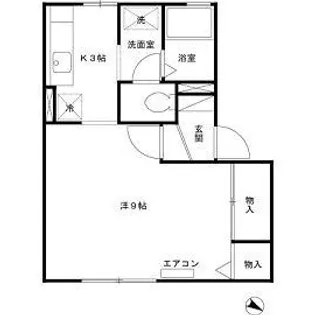 コーポビューラーⅢ【103号室】の間取り