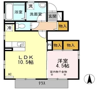 ディアコートASKA【101号室】の間取り