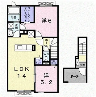 四季彩【204号室】の間取り
