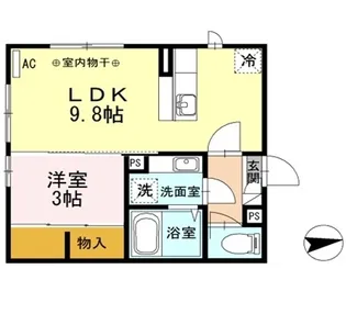 ディアコート和田駅前【205号室】の間取り