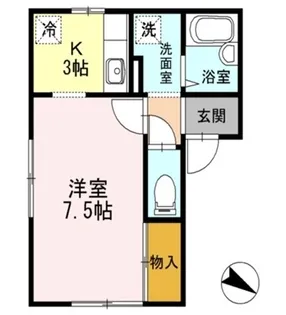 セジュール東町【1階】の間取り