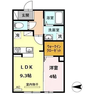 アイスベーア【101号室】の間取り