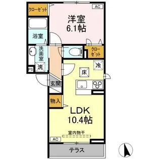 シャルマン T【102号室】の間取り