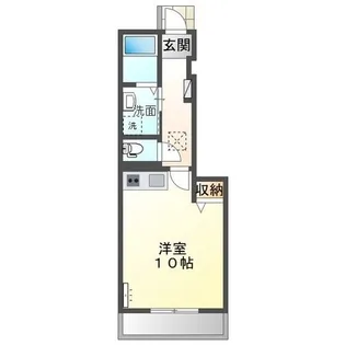 アヴァンティ【107号室】の間取り