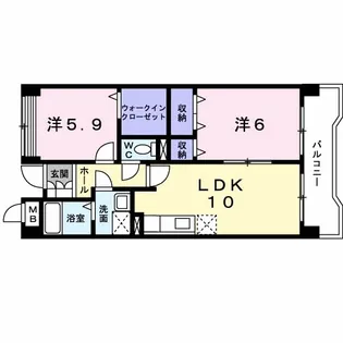 アルト・アヴァンツァート【802号室】の間取り