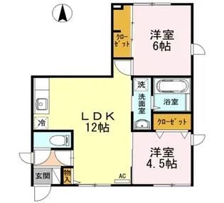 Xevo+R川尻【101号室】の間取り