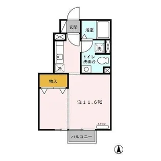 ガーデンヒルズNA【103号室】の間取り