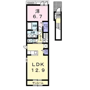 グランヴェール【203号室】の間取り