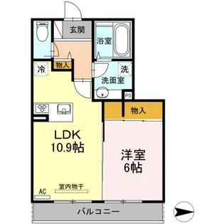 セジュールASAMI【305号室】の間取り