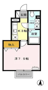 メゾン アスティオス【101号室】の間取り