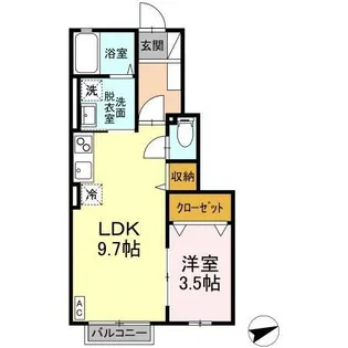 メゾン泉東町【101号室】の間取り