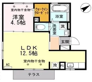 アルカディア【102号室】の間取り