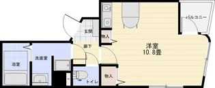 トーカンキャステール中通第2【201号室】の間取り