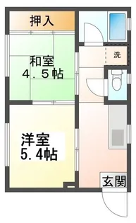 メゾンドワカギ【102号室】の間取り